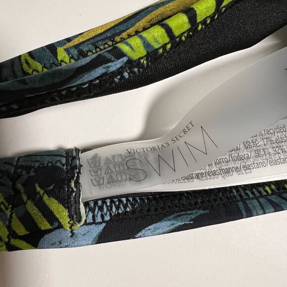 Victoria Secret 36C M Bombshell Push Up Bikini Top Cheeky Bottom Set Palm Royale - Picture 11 of 12